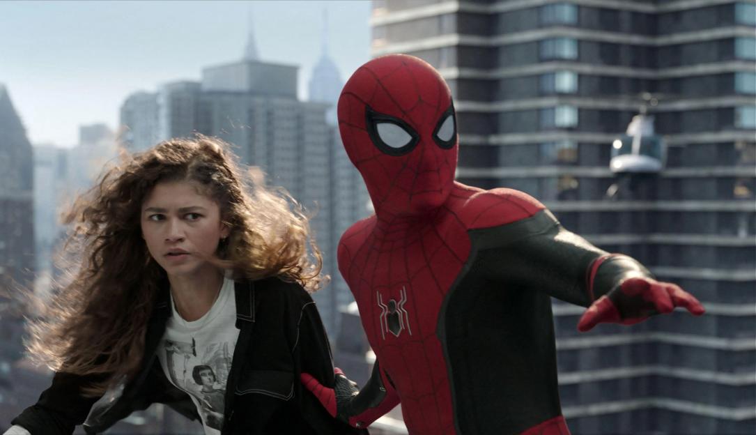 Zendaya and Tom Holland in "Spider-Man: No Way Home."