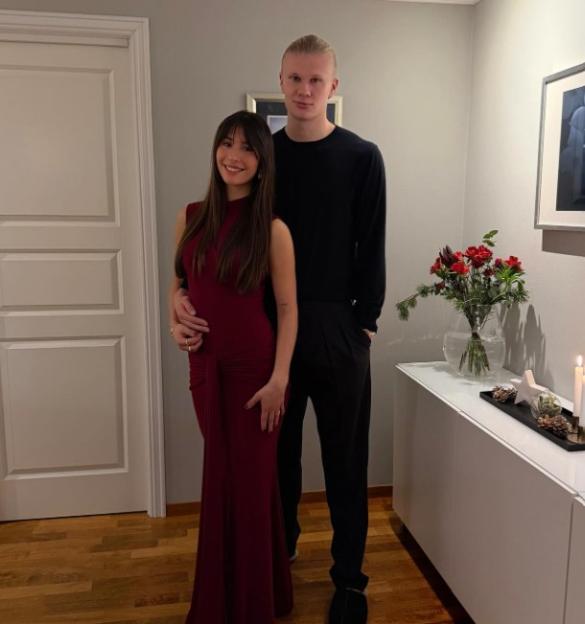 Erling Haaland with girlfriend Isabel