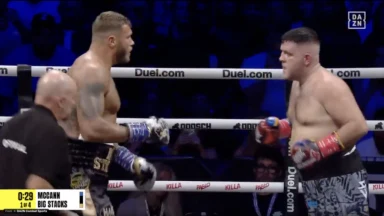UK’s ‘Hardest Man’ stops Jordan McCann in bitter grudge match after months of bad blood as doctor orders fight stopped