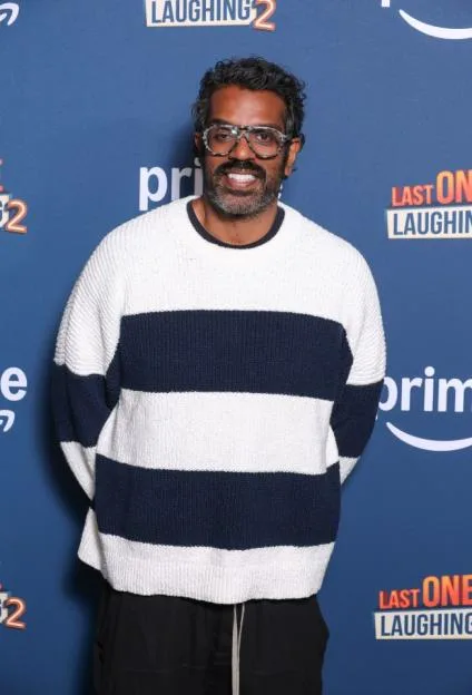 Romesh Ranganathan attends a photocall for the "Last One Laughing" Series Two launch.