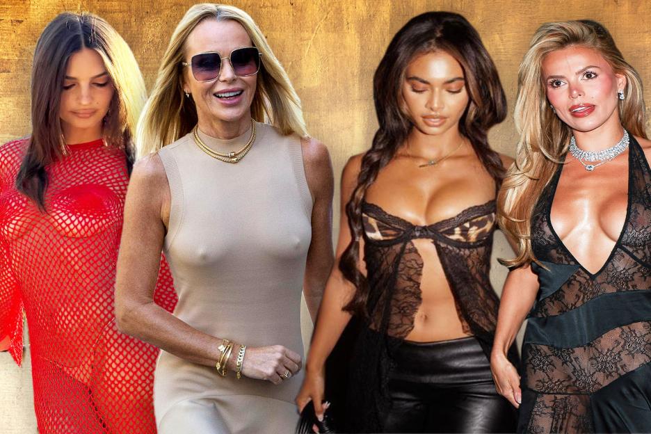 'Cooling Off in Style: How Celebs Like Amanda Holden and Emily Ratajkowski Are Rocking the Braless Trend This Summer'