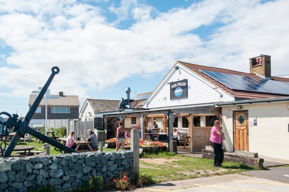The Pilot Inn public house in Dungeness, Kent.