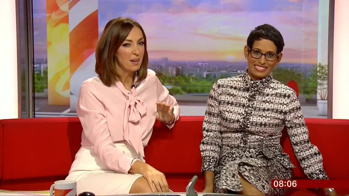 Sally Nugent and Naga Munchetty on BBC Breakfast.