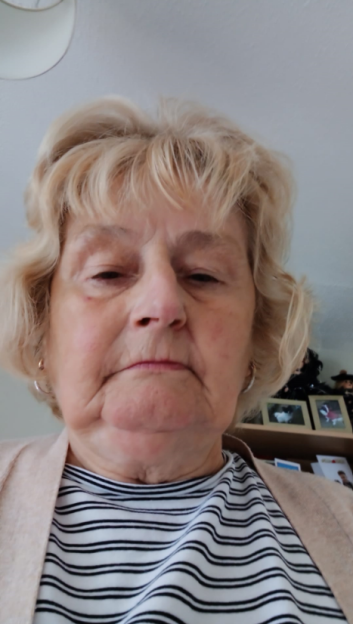 Josie Rule, 72, looking heartbroken.