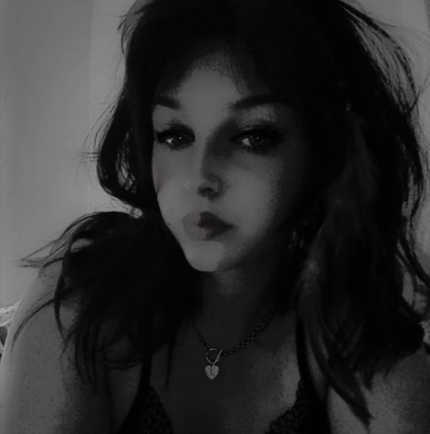 Lainie Williams, a 17-year-old schoolgirl, in a black and white photo.