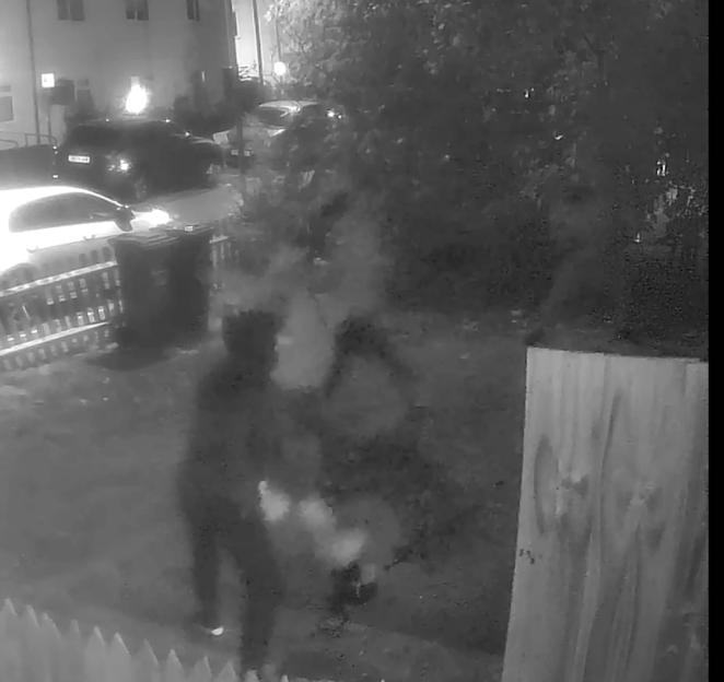 Masked men threatening the family