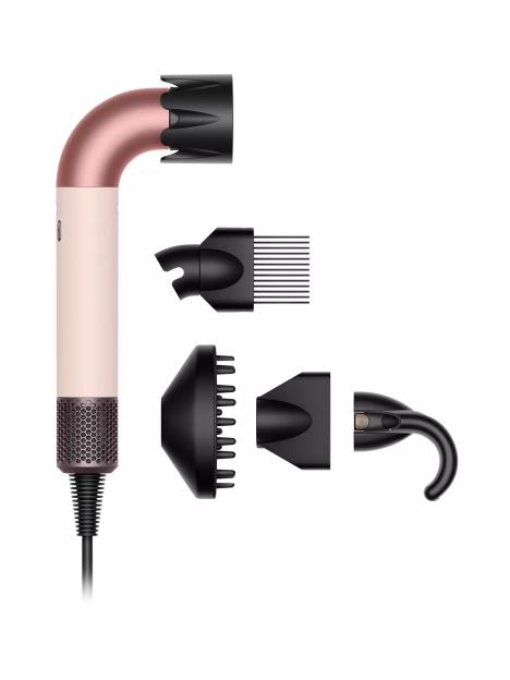 Hair dryer with four attachments.