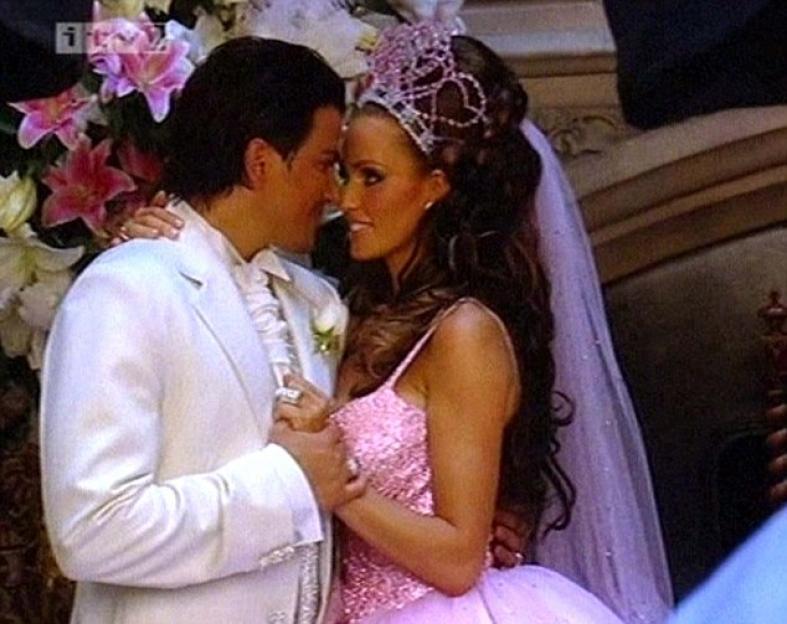 Peter Andre and Katie Price at their wedding.