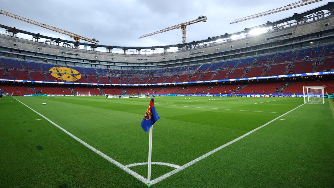 A general view inside Spotify Camp Nou stadium in Barcelona before the UEFA Champions League match between FC Barcelona and Feyenoord.