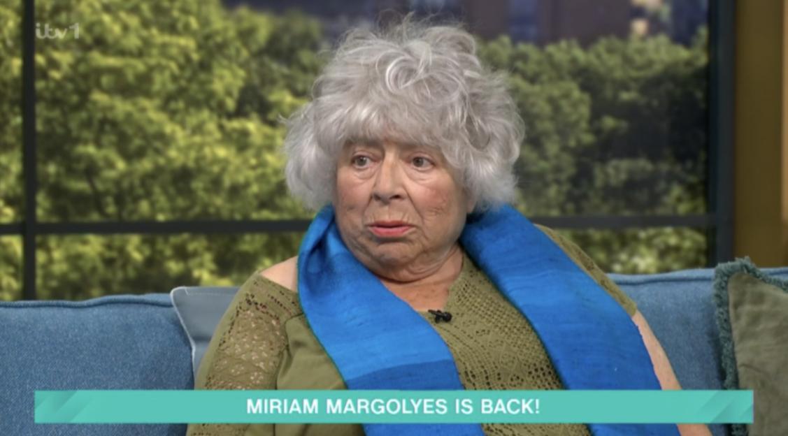 Miriam Margolyes on the TV show "This Morning."