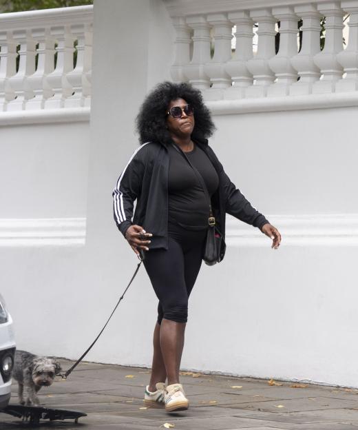 80s Pop Icon Spotted in Notting Hill Looking Unrecognizable While Walking Her Dogs – Can You Guess Who She Is?