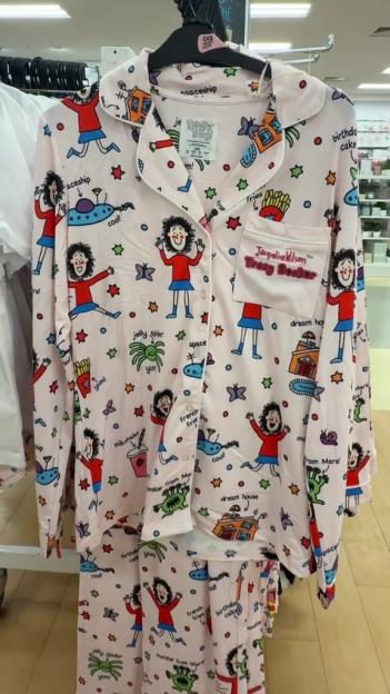 Tracy Beaker themed pajamas from Primark.