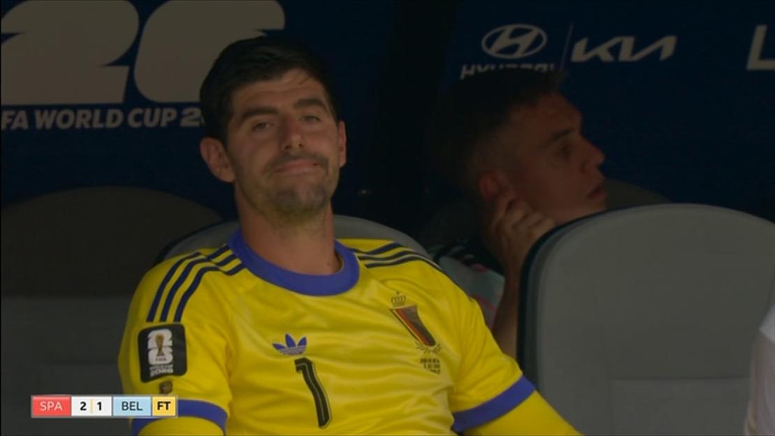 Thibaut Courtois Wanted to Keep Playing Before Being Subbed Off in Belgium's World Cup Loss to Lammens