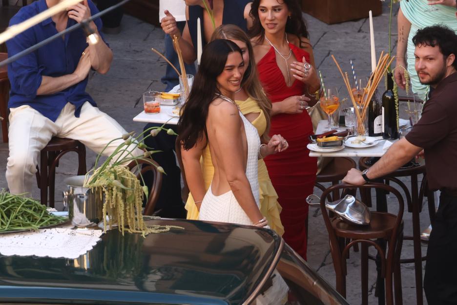 Dua Lipa and Callum Turner are celebrating their wedding in Palazzo Valguarnera Gangi this evening