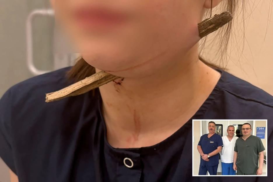 Schoolgirl Survives Miraculous Fall: Impaled by Splintered Tree Branch from Garage Roof