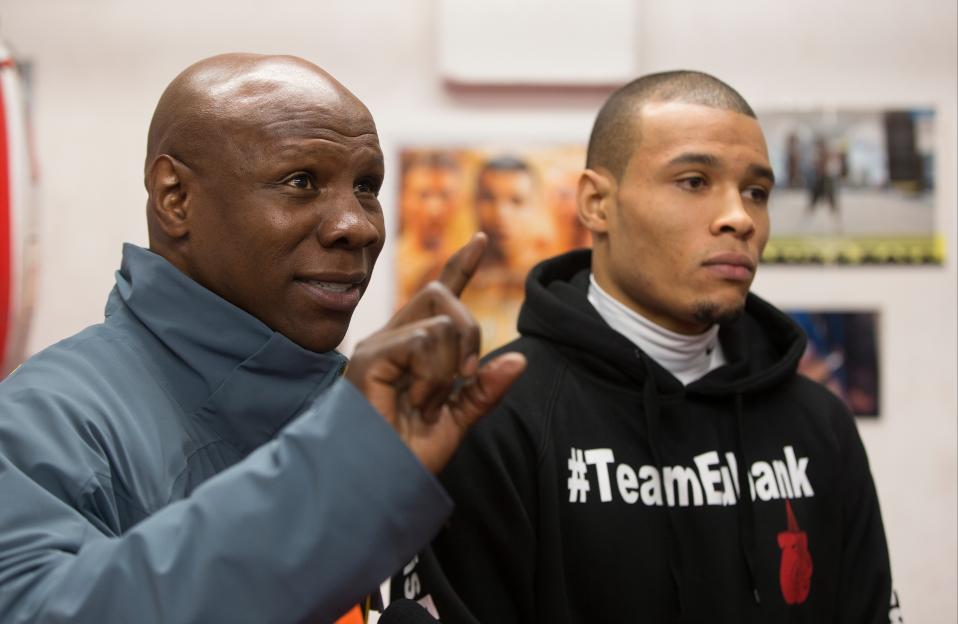 Chris Eubank with his son Chris Eubank jnr.
