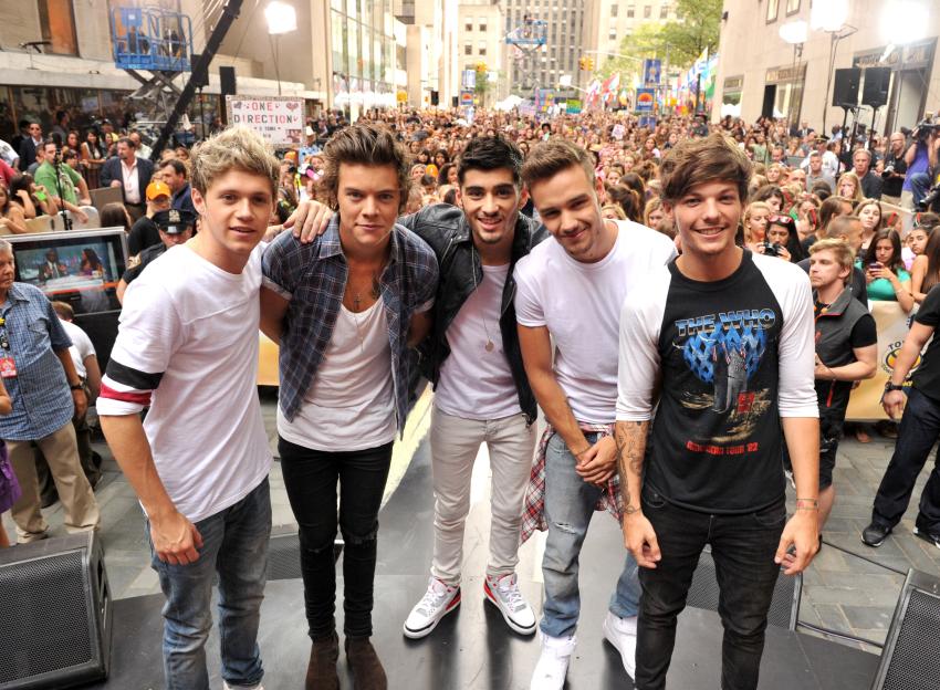 One Direction performs on NBC's "Today" at Rockefeller Center.