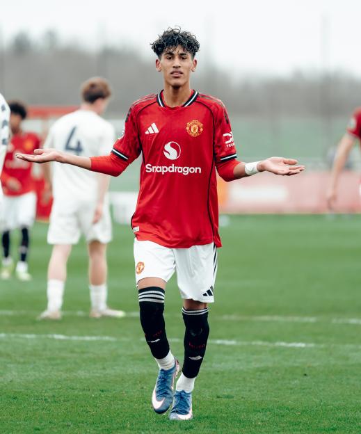 'Stunning Performance! Man Utd's 15-Year-Old Sensation Nets Two Goals, Fans Call for First-Team Ascension'