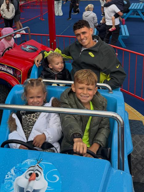 Phil Foden Takes a Family Getaway at a Caravan Park Before the Season, Sharing Fun with Sun Readers on Our £9.50 Holidays!