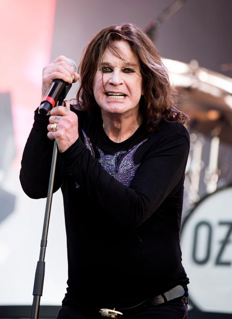 Ozzy Osbourne performing at Download Festival.