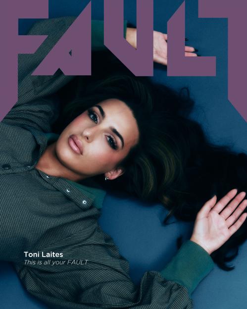 Toni Laites on the cover of Fault Magazine.