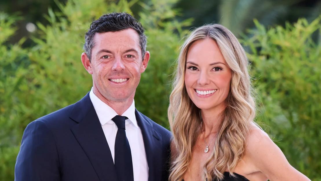 Rory McIlroy of Team Europe and wife Erica attend the Gala Dinner prior to the 2023 Ryder Cup.
