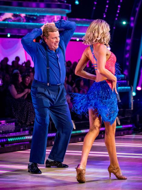 Tom Skinner and Amy Dowden performing a dance.