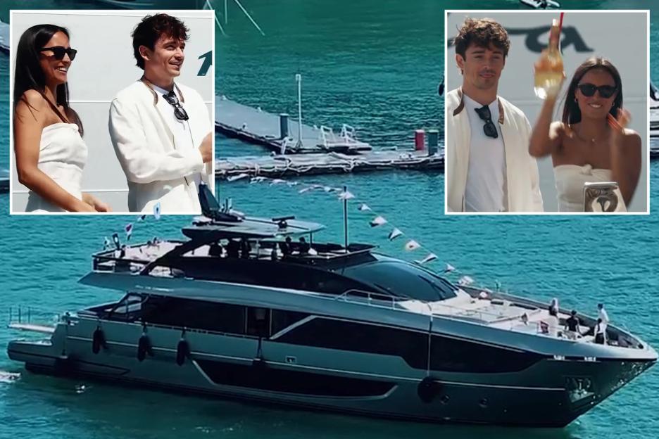 F1 Sensation Charles Leclerc Unveils Stunning £15 Million Superyacht Featuring an Exclusive Beach Club!
