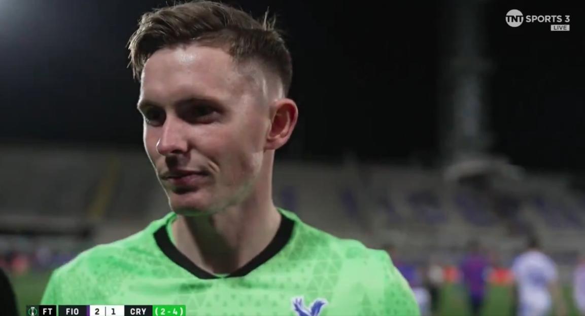 Dean Henderson Steals the Spotlight by Leading a Chant for Crystal Palace Fans During His Interview!