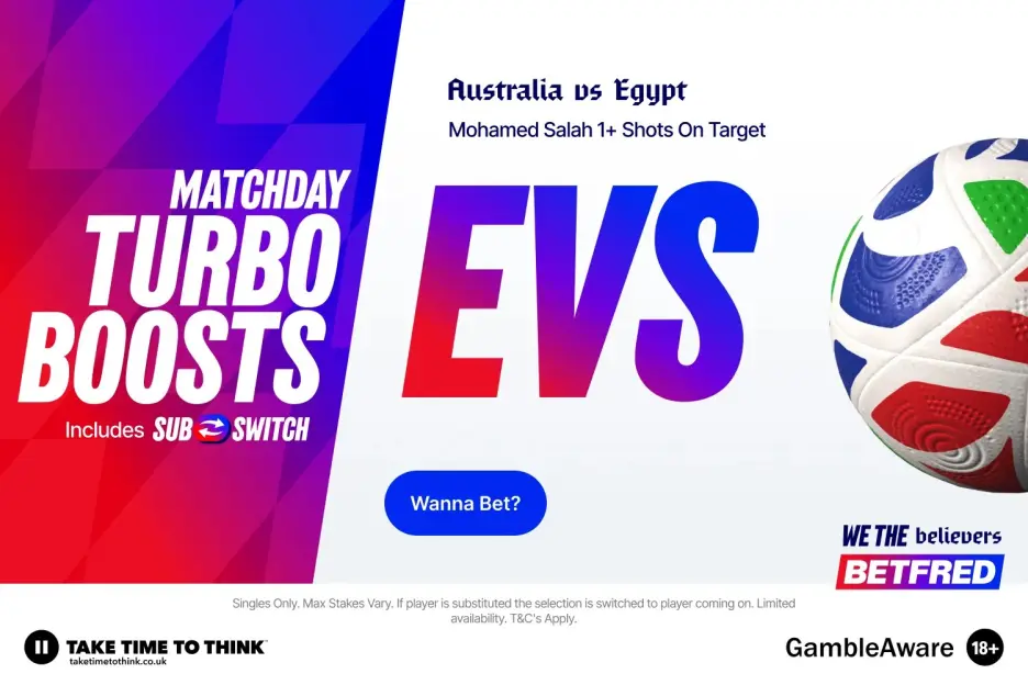 Australia vs Egypt: Back Mohamed Salah for 1+ Shot on Target at Even Odds with Betfred!