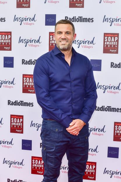 Jamie Lomas at The Radio Times Soap Awards 2024.