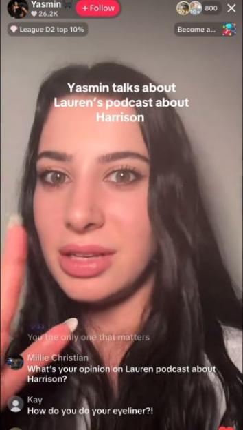 Yasmin Sparks Toni Feud Rumors by Defending Ex Harrison on Love Island!