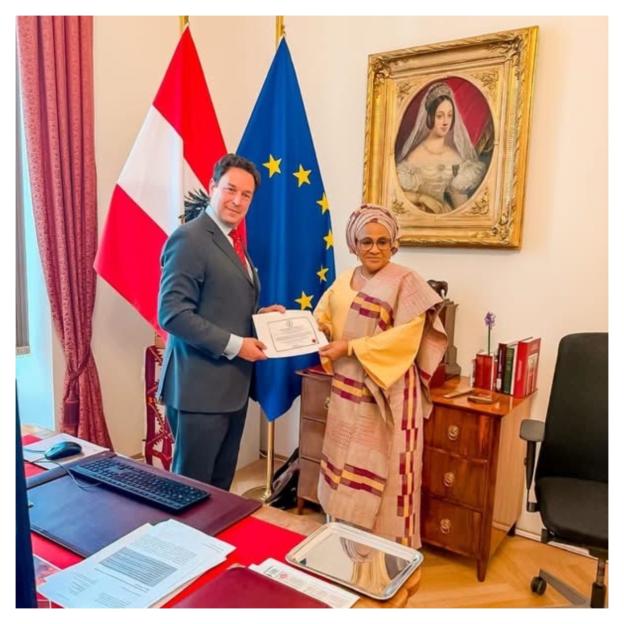 Ajimobi Officially Presents His Letter of Credence as Nigeria’s Ambassador to Austria