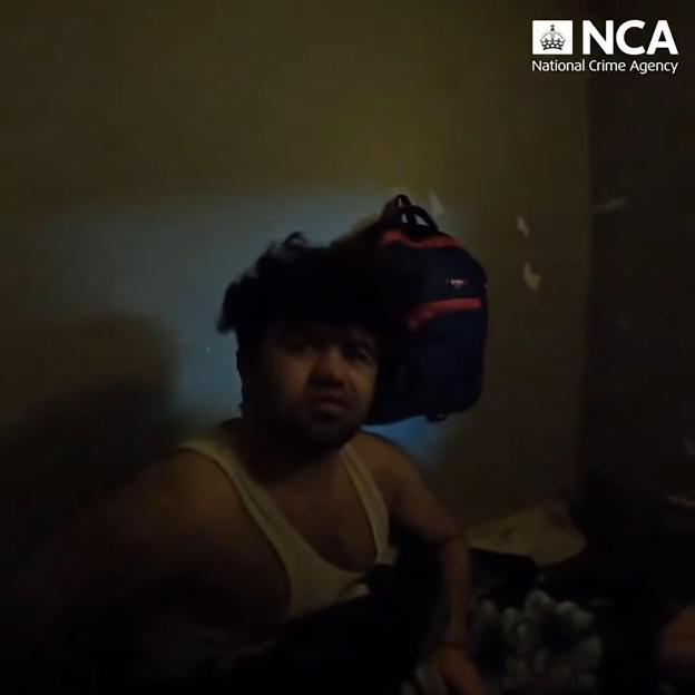 Zeeshan Banghis being arrested by the National Crime Agency.