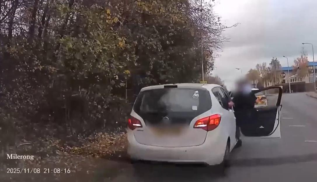 Heart-Stopping Scene: Officer Grips Car as Drug Dealer Attempts to Make a Getaway