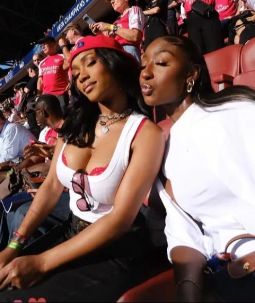 Bukayo Saka's Fiancée Stuns in a Low-Cut Top While Cheering for Arsenal at the Champions League Final!