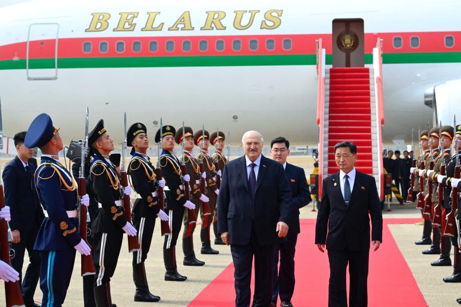 Belarusian President Alexander Lukashenko visits North Korea