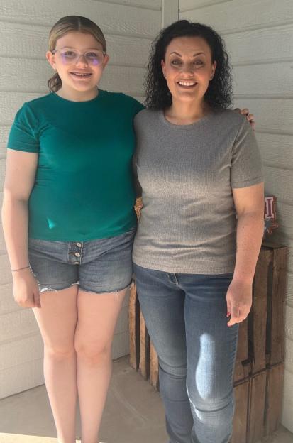 Ashley Hamilton and daughter Sophia.