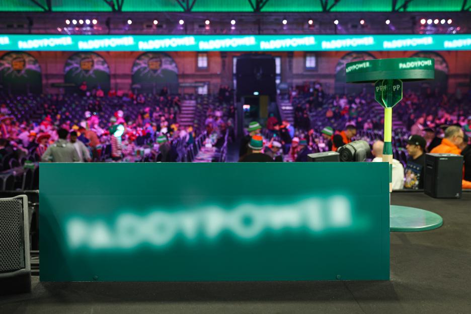 Crowd at the 2026 Paddy Power World Darts Championship at Alexandra Palace, London.