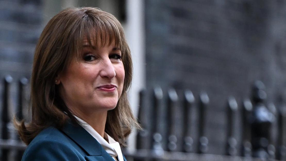 Rachel Reeves, Chancellor of the Exchequer, poses with the red Budget Box.