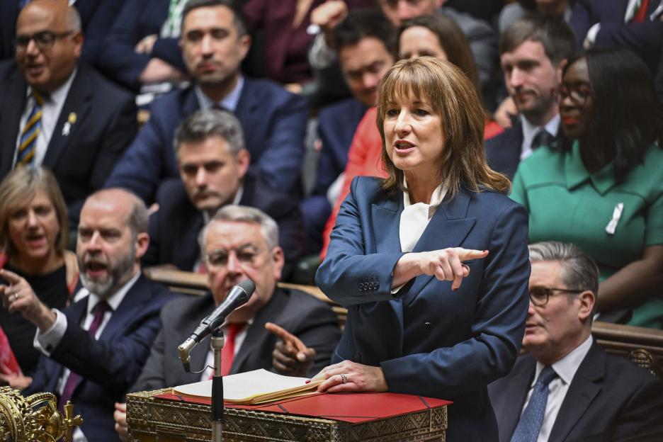 Chancellor of the Exchequer Rachel Reeves speaking in the House of Commons during the annual budget.