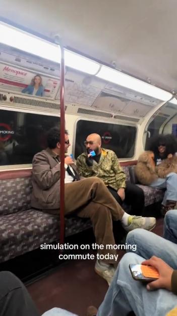 Commuters Stunned as British Comedy Icon Confronts Viral TikTok Star on Bakerloo Line!