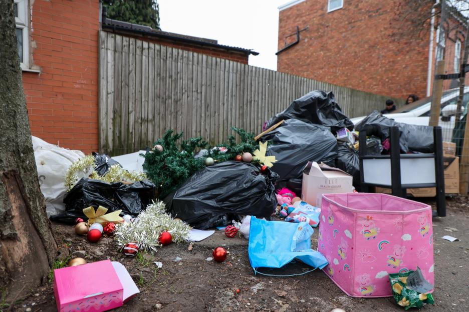 Outrage Grows as Birmingham Streets Overflow with Christmas Rubbish After Nearly a Year of Bin Strikes