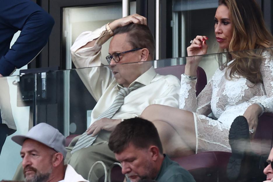 West Ham Owner David Sullivan and Wife Make Quick Exit from Directors' Box Amidst Fans' X-Rated Chant