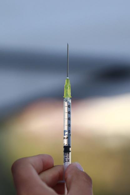 A nurse prepares a dose of the measles vaccine at Bellas Artes vaccination center, as part the vaccination campaign against the virus outbreak after increase measles cases in the country, on February 11, 2026, in Mexico City, Mexico. (Credit Image: ¿