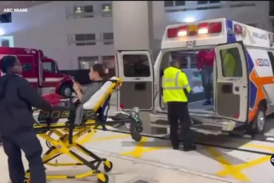 Eight passengers rushed to hospital after severe turbulence on flight as plane forced to make emergency landing