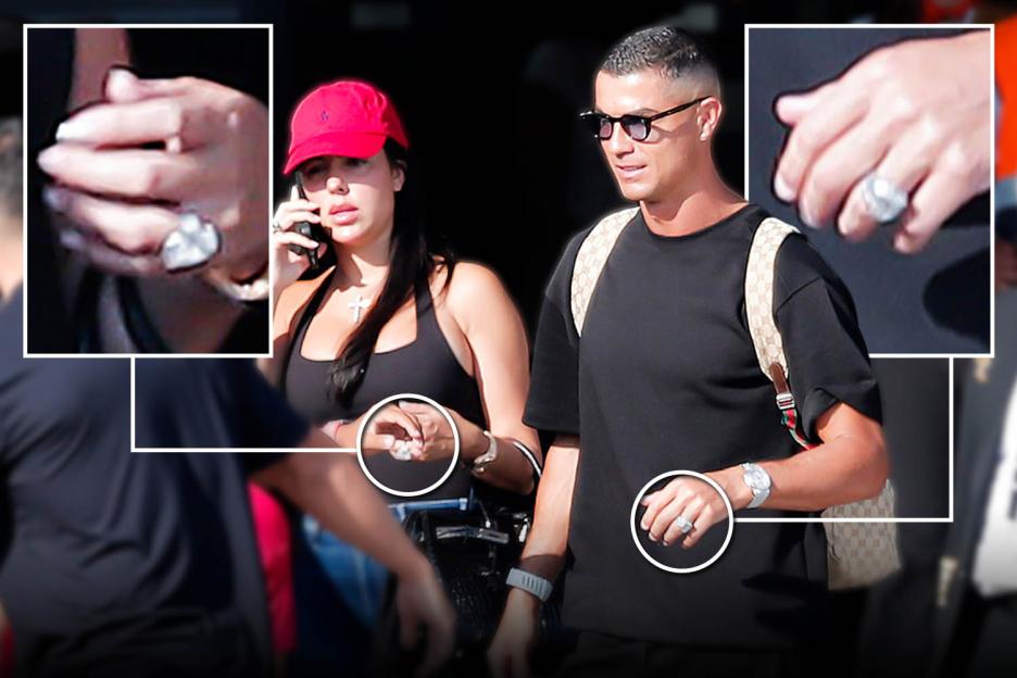 Cristiano Ronaldo Fuels Weekend Wedding Buzz by Showing Off Diamond Ring in Majorca, Just Like Fiancée Georgina Rodriguez