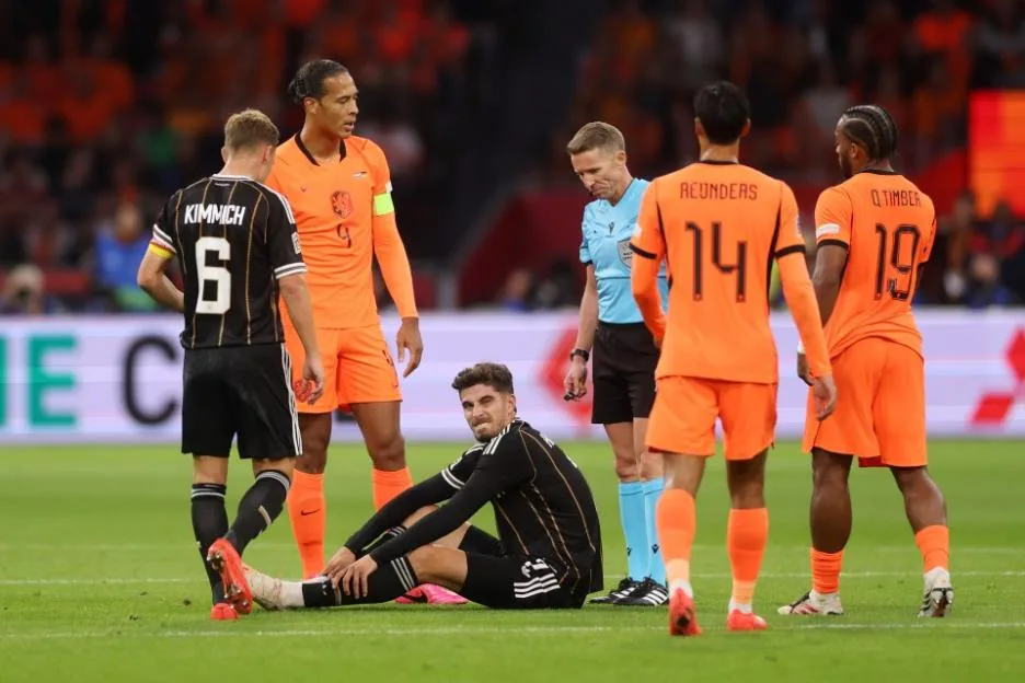 Kai Havertz forced off injured after nasty challenge from Arsenal team-mate’s BROTHER