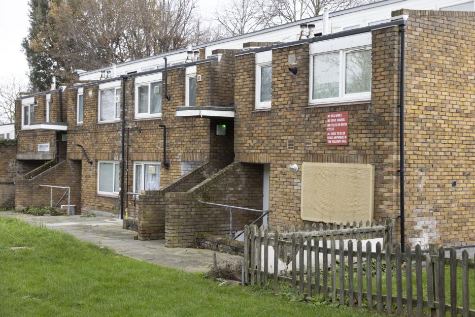 Living on a condemned council estate at Christmas.