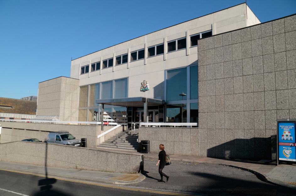 Brighton (Magistrates) Crown Court, Brighton Law Courts, on Edward Street, Brighton, East Sussex, England.